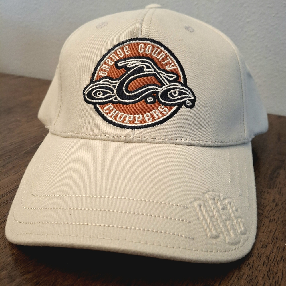 New OCC Orange County Choppers Baseball Cap Cream Hat
